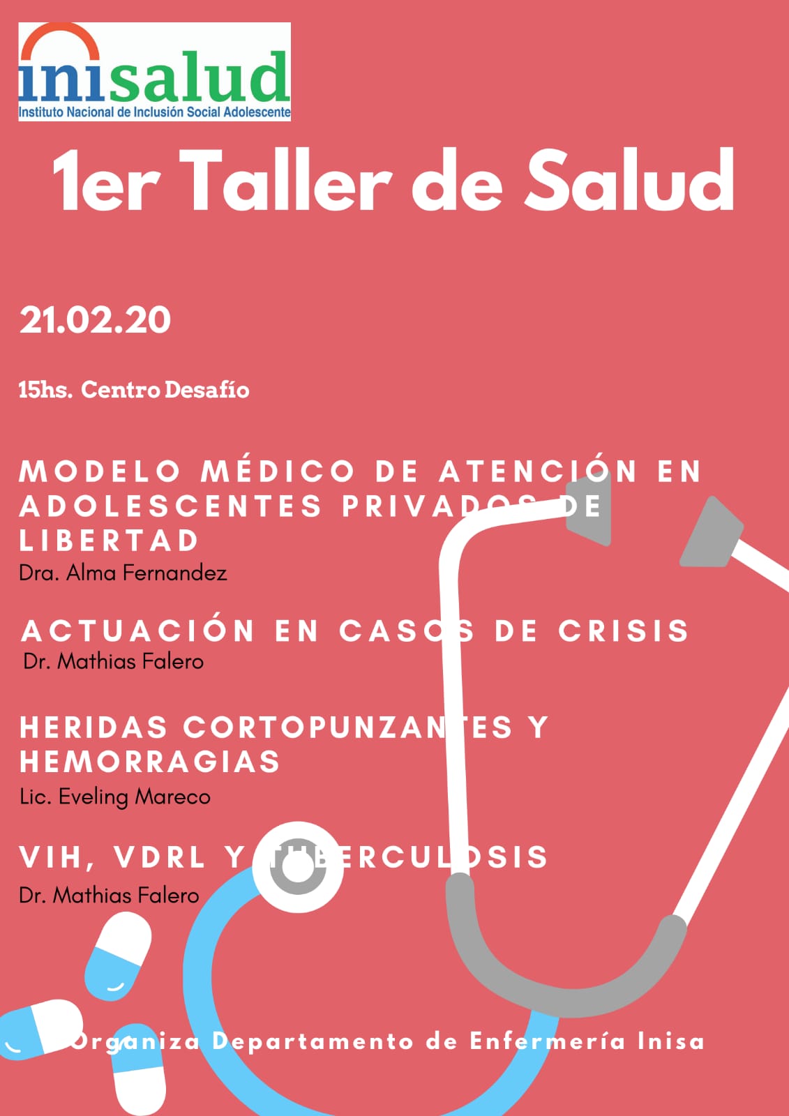 AFICHE 1er TALLER SALUD DESAFìOjpg