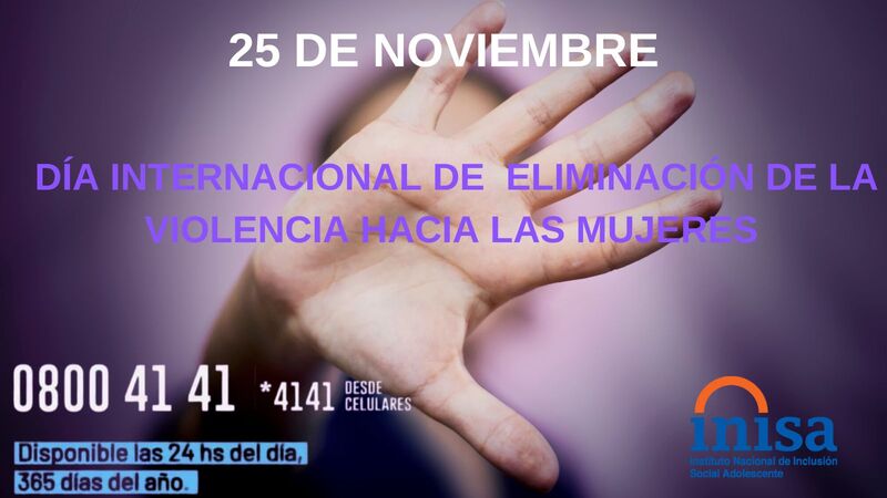 Afiche día internacional de eliminación de la violencia hacia las mujeres