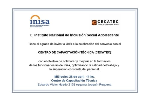 Invitacin Convenio CECATEC