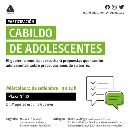 Invitación Cabildo de Adolescentes