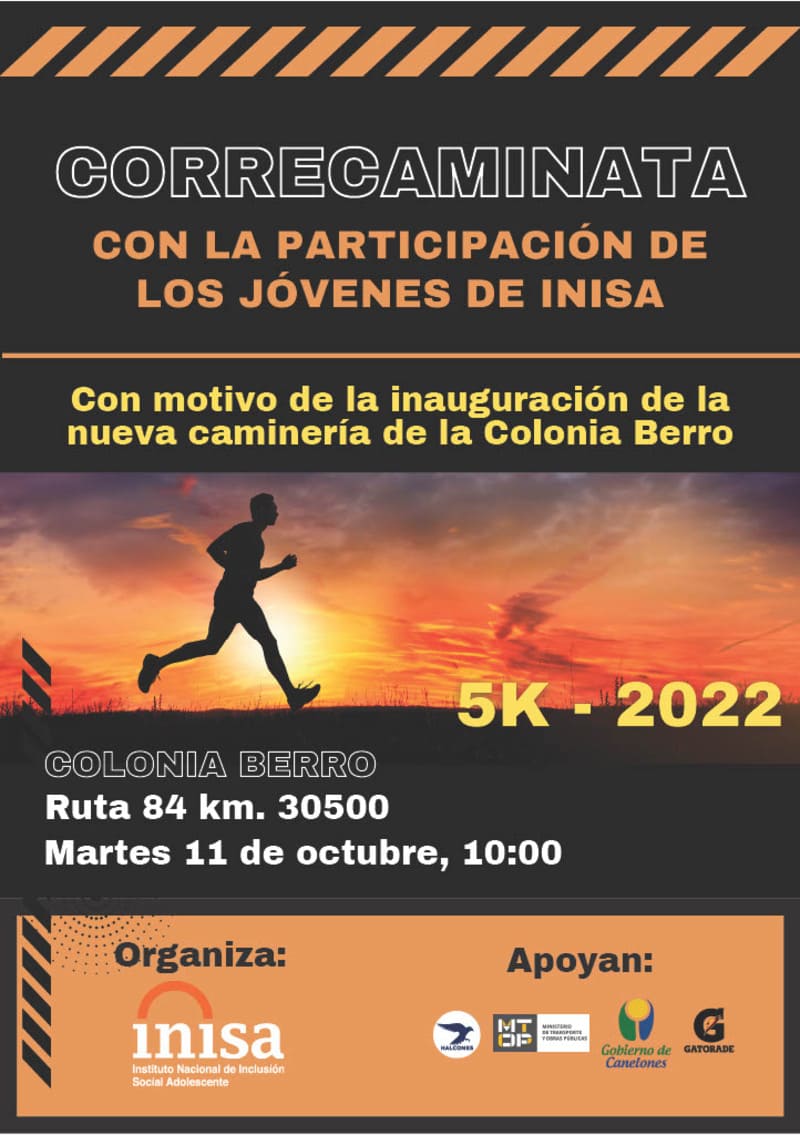 Afiche correcaminata